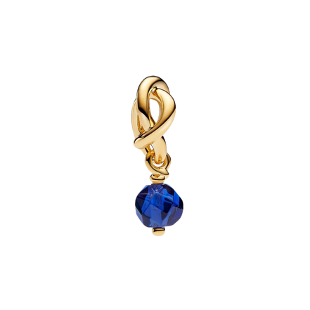 MOMENTS Charm Geburtsstein September Blau