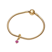 MOMENTS Charm Gebutsstein Oktober Rosa