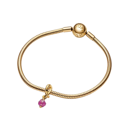MOMENTS Charm Gebutsstein Oktober Rosa
