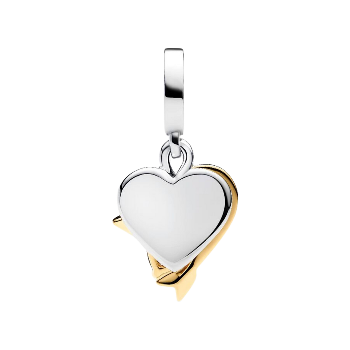 MOMENTS Charm Herz und Pfeil Gravierbar