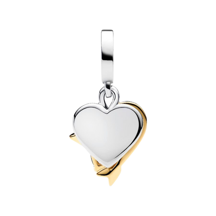 MOMENTS Charm Herz und Pfeil Gravierbar