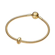 MOMENTS Charm Clip rund Vergoldet