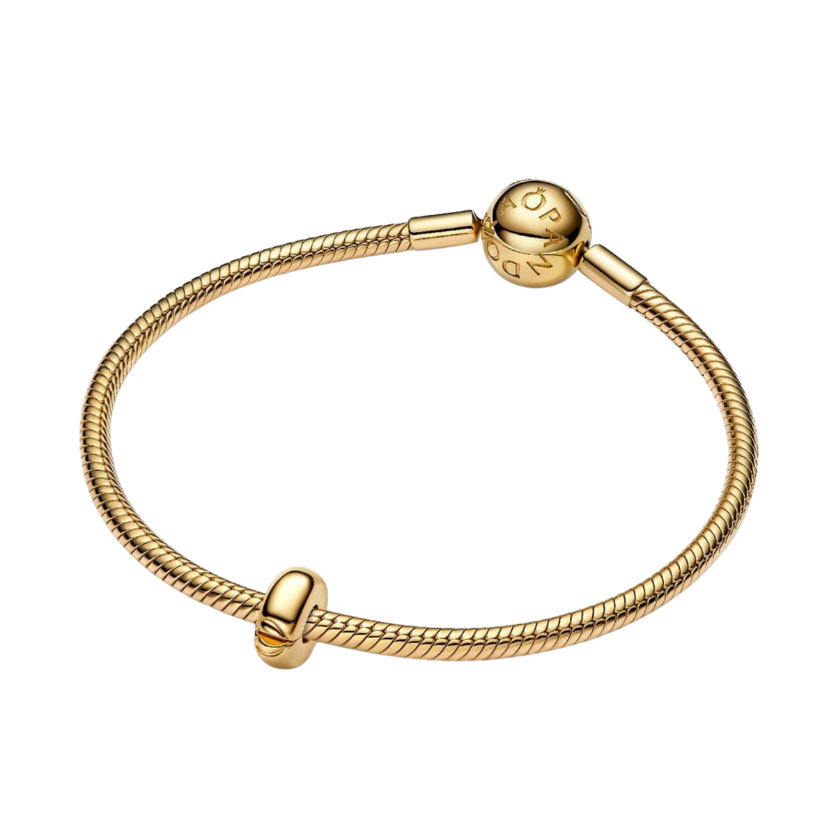 MOMENTS Charm Clip rund Vergoldet