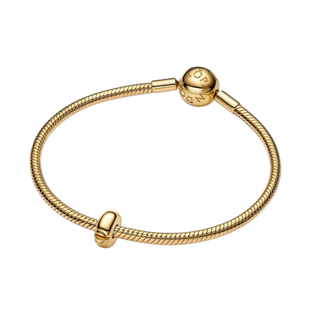 MOMENTS Charm Clip rund Vergoldet