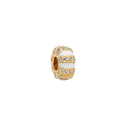 MOMENTS Charm Clip Zirkonia vergoldet