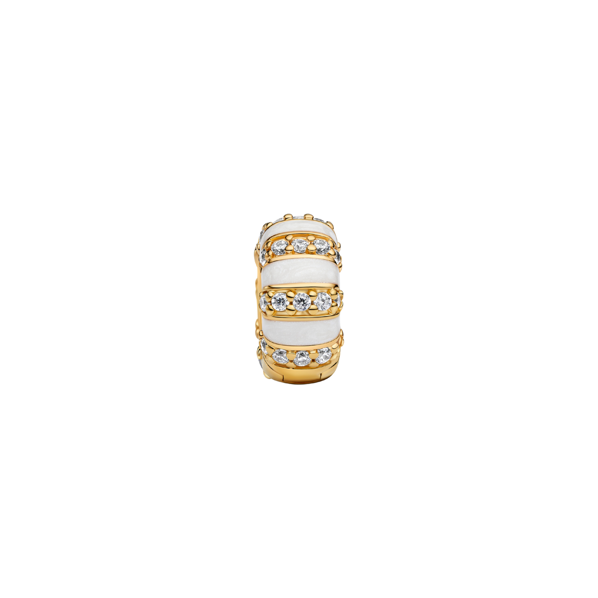 MOMENTS Charm Clip Zirkonia vergoldet