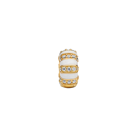 MOMENTS Charm Clip Zirkonia vergoldet