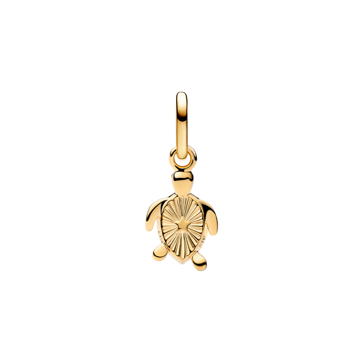 ME Charm Schildkröte grün vergoldet