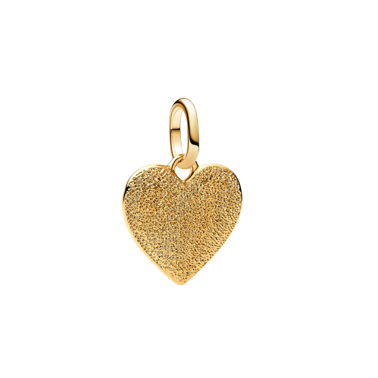 ME Charm Herz Medallion Gravur vergoldet