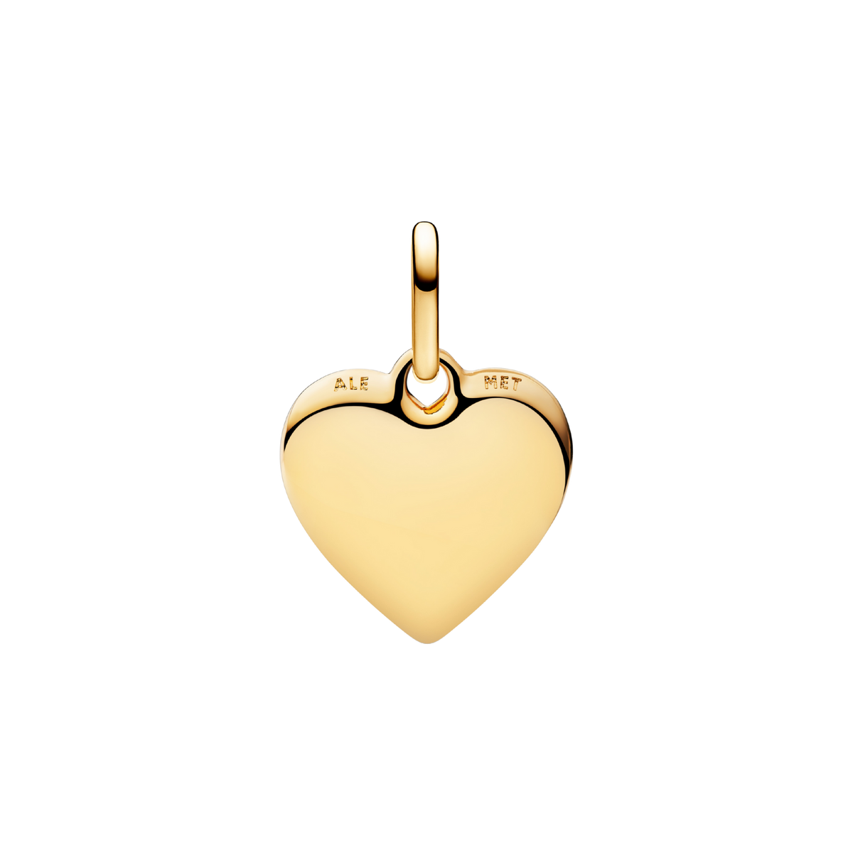 ME Charm Herz Medallion Gravur vergoldet