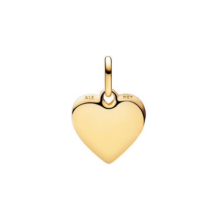 ME Charm Herz Medallion Gravur vergoldet