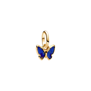 ME Charm Schmetterling blau vergoldet