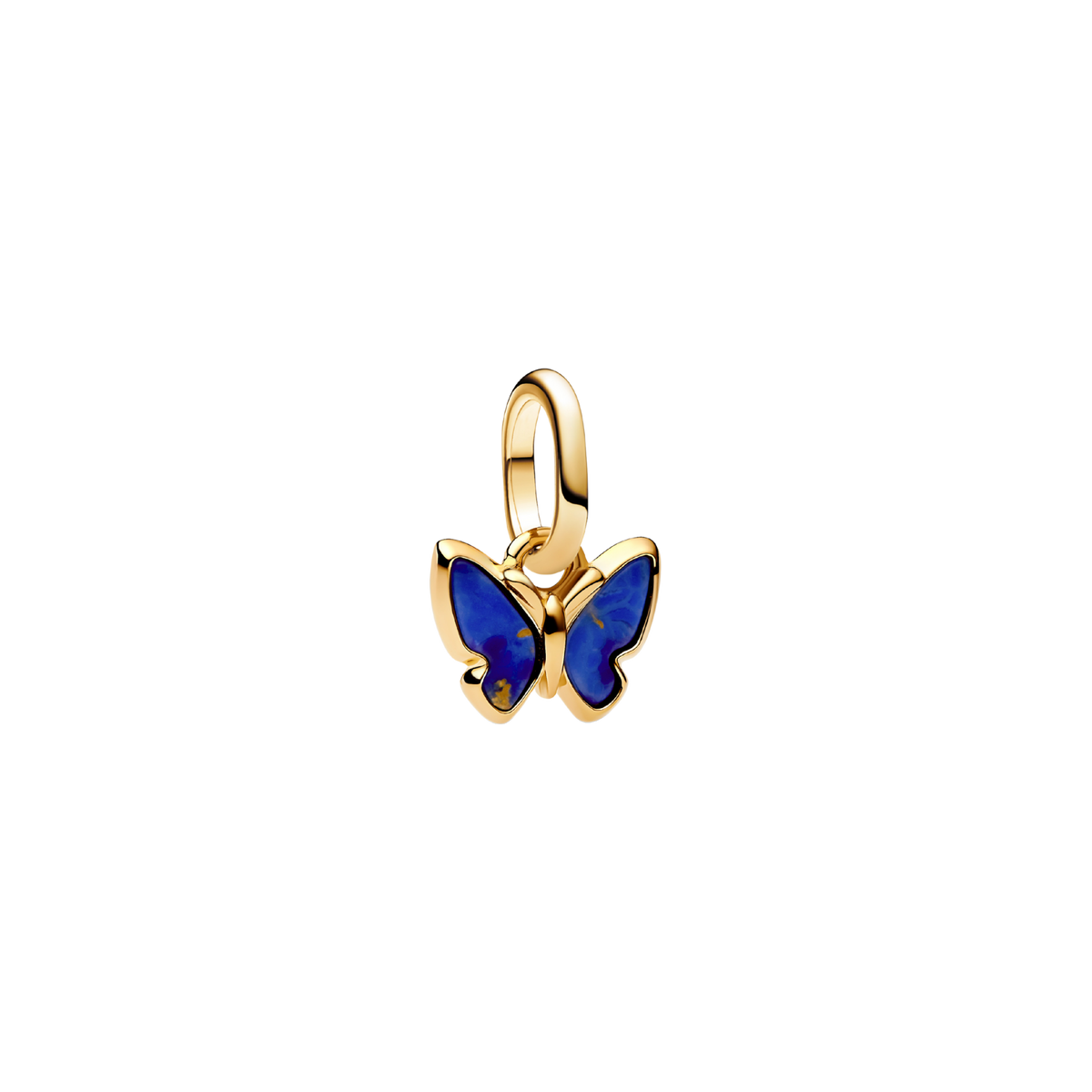ME Charm Schmetterling blau vergoldet