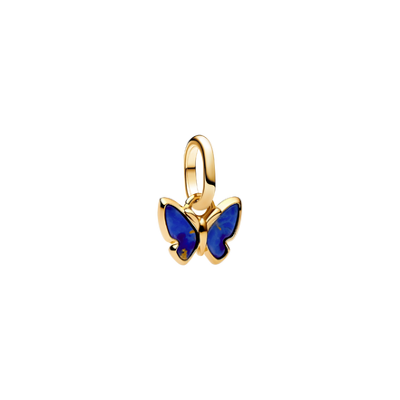 ME Charm Schmetterling blau vergoldet