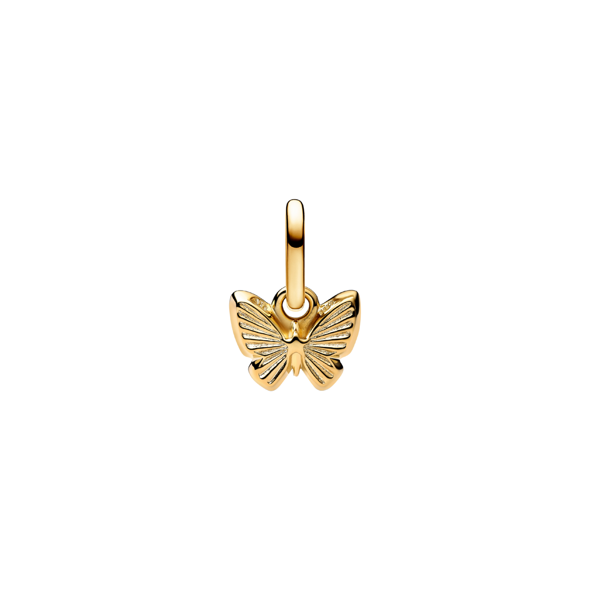 ME Charm Schmetterling blau vergoldet