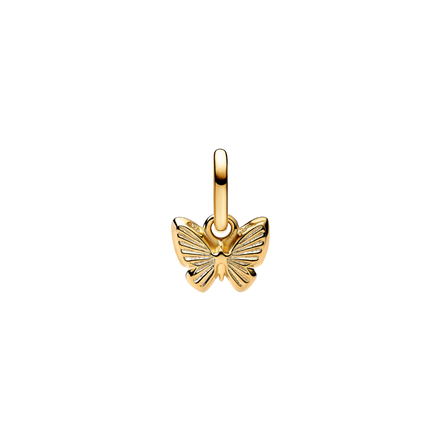 ME Charm Schmetterling blau vergoldet