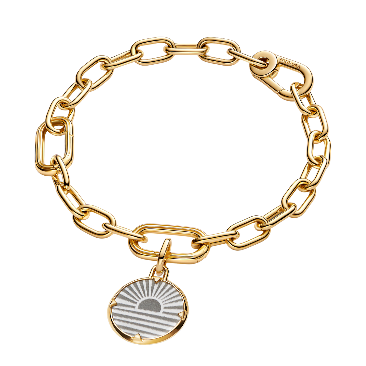 ME Charm Medallion Sonnenaufgang vergoldet