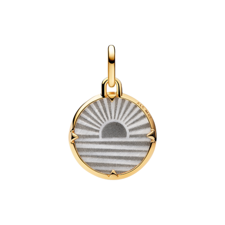 ME Charm Medallion Sonnenaufgang vergoldet