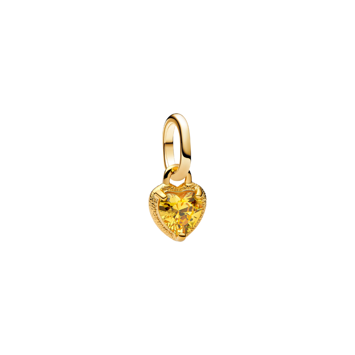 ME Charm Mini Herz gelb, vergoldet