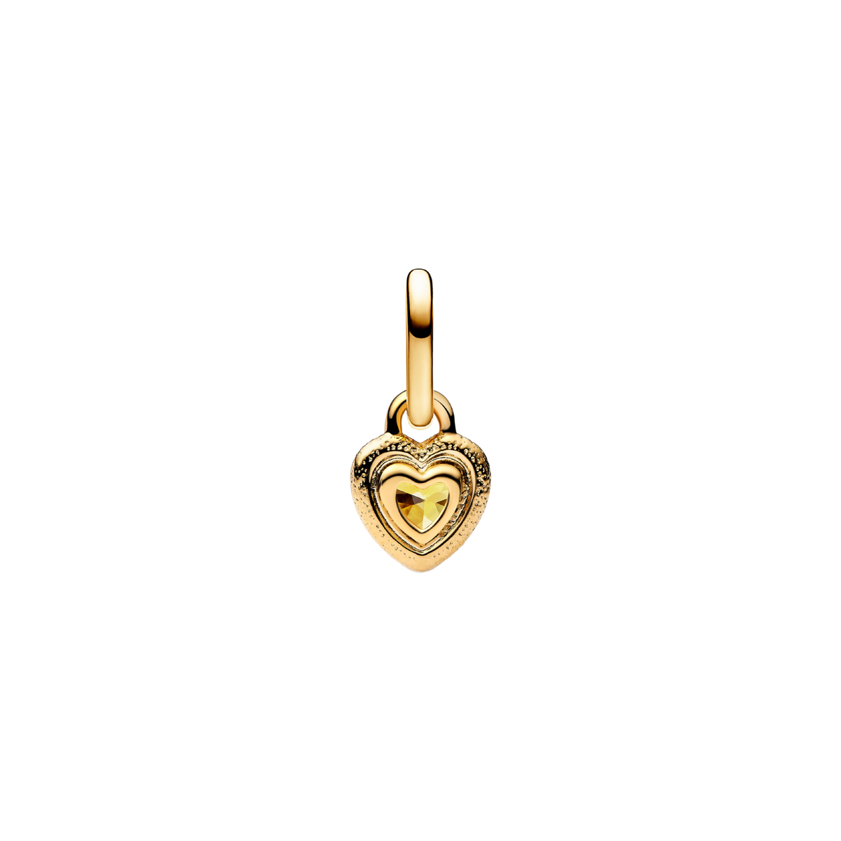 ME Charm Mini Herz gelb, vergoldet