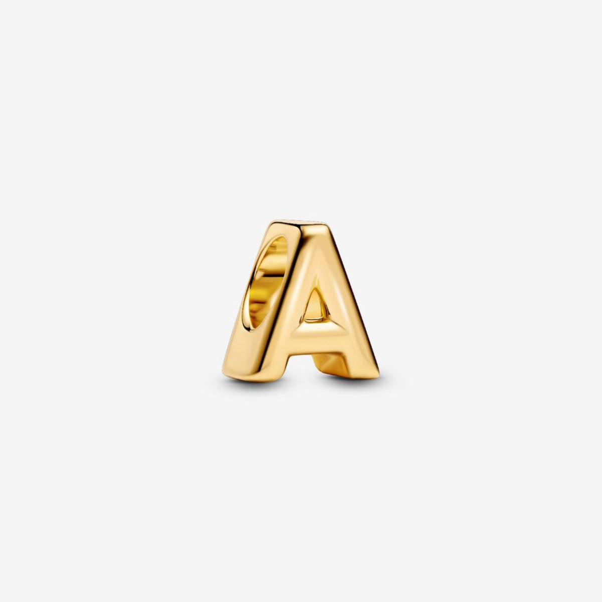 Charm Buchstabe A vergoldet