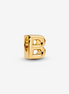 Charm Buchstabe B vergoldet
