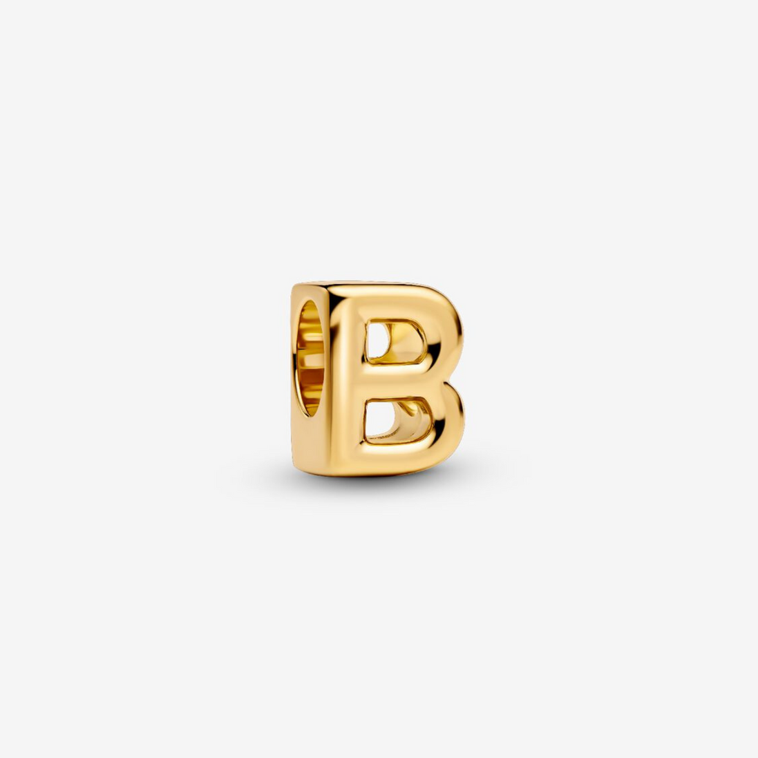 Charm Buchstabe B vergoldet