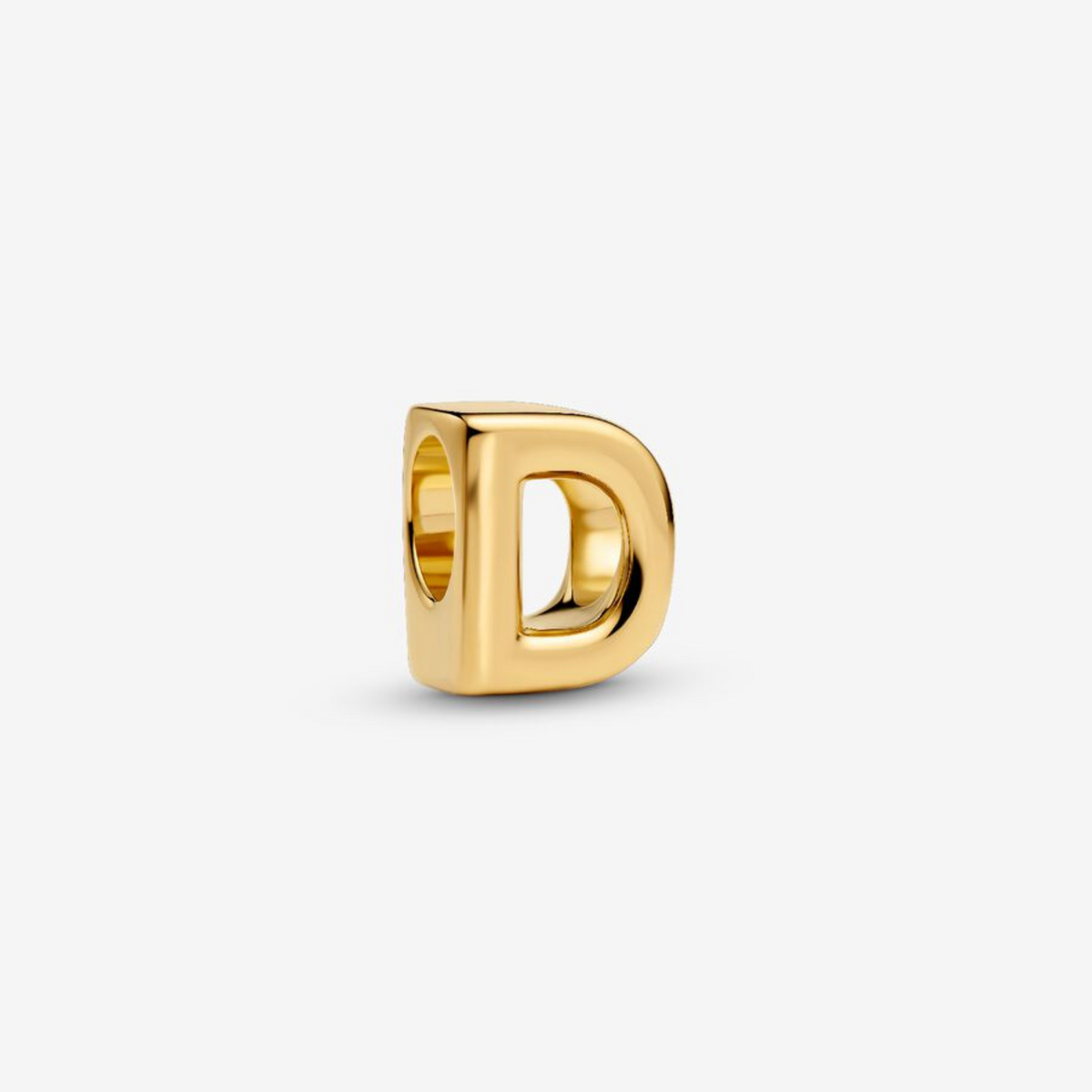 Charm Buchstabe D vergoldet