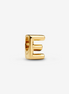 Charm Buchstabe E vergoldet