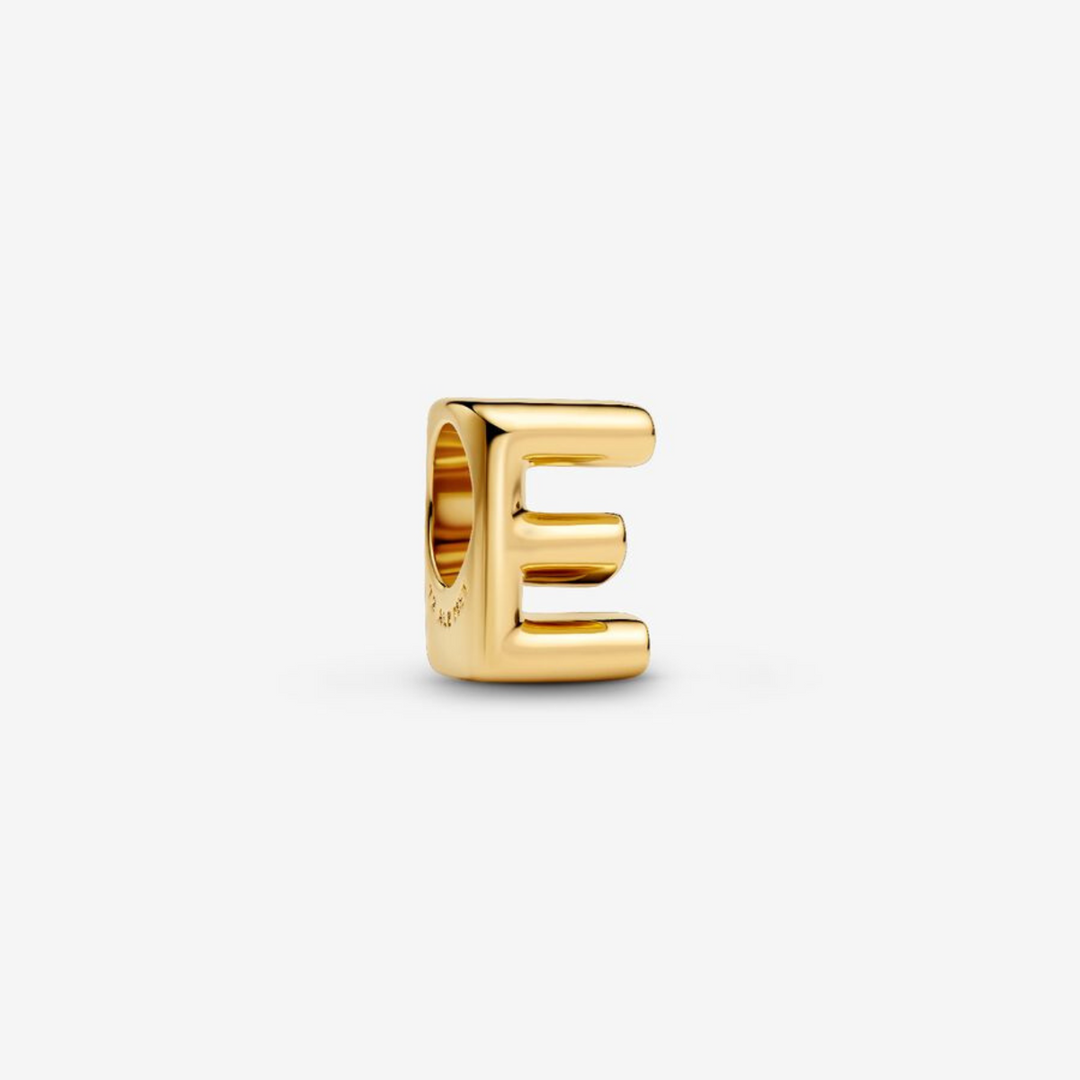Charm Buchstabe E vergoldet