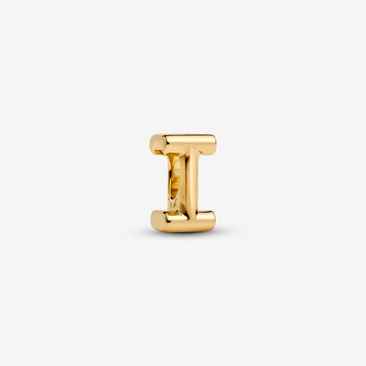 Charm Buchstabe I vergoldet
