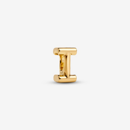 Charm Buchstabe I vergoldet