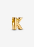 Charm Buchstabe K vergoldet