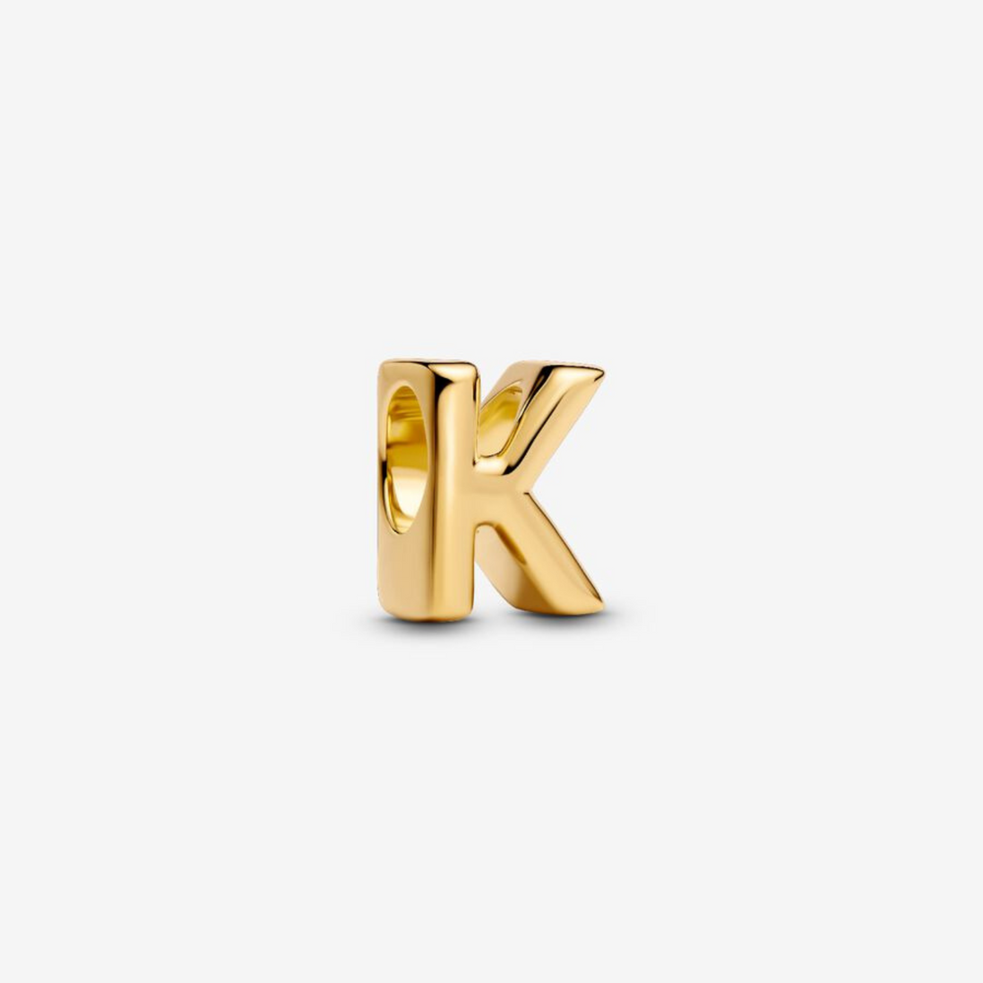 Charm Buchstabe K vergoldet
