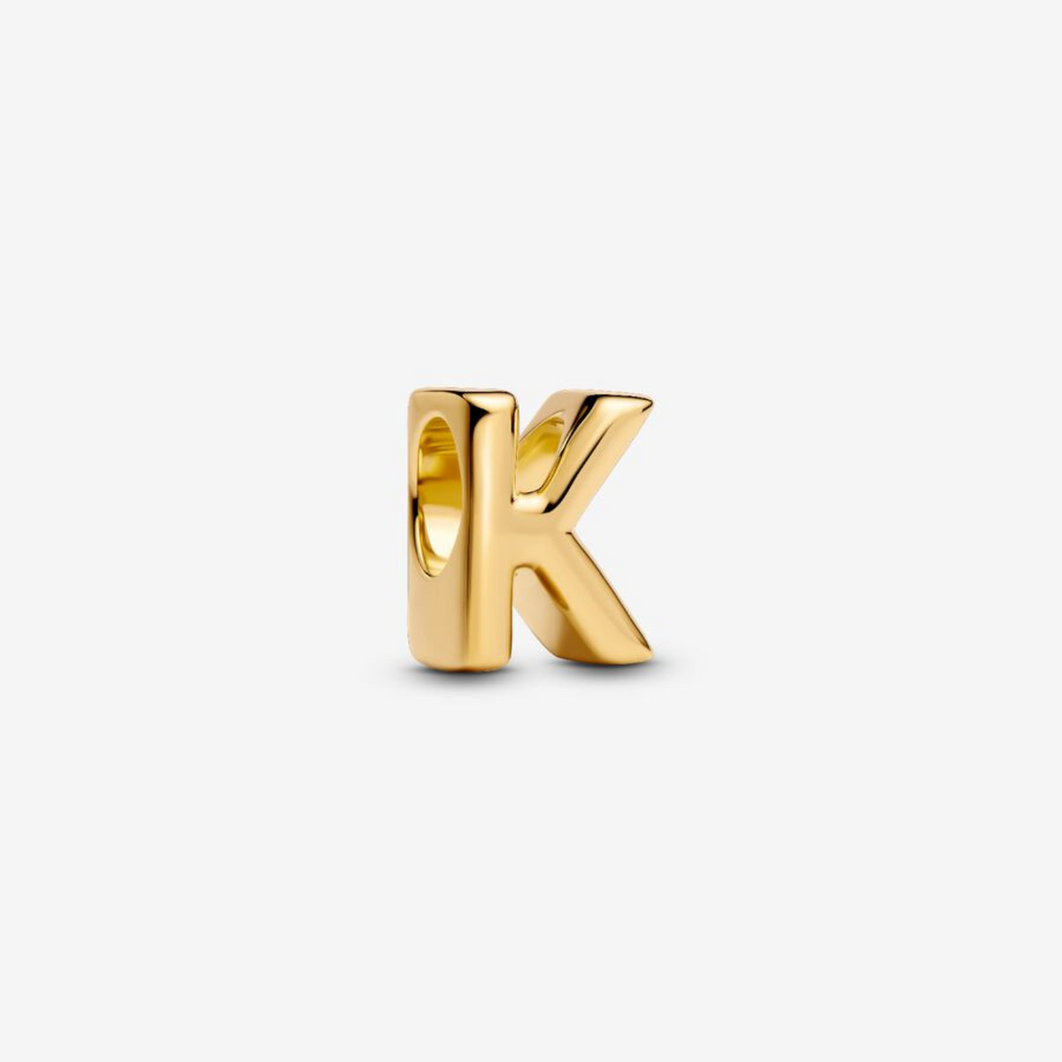 Charm Buchstabe K vergoldet