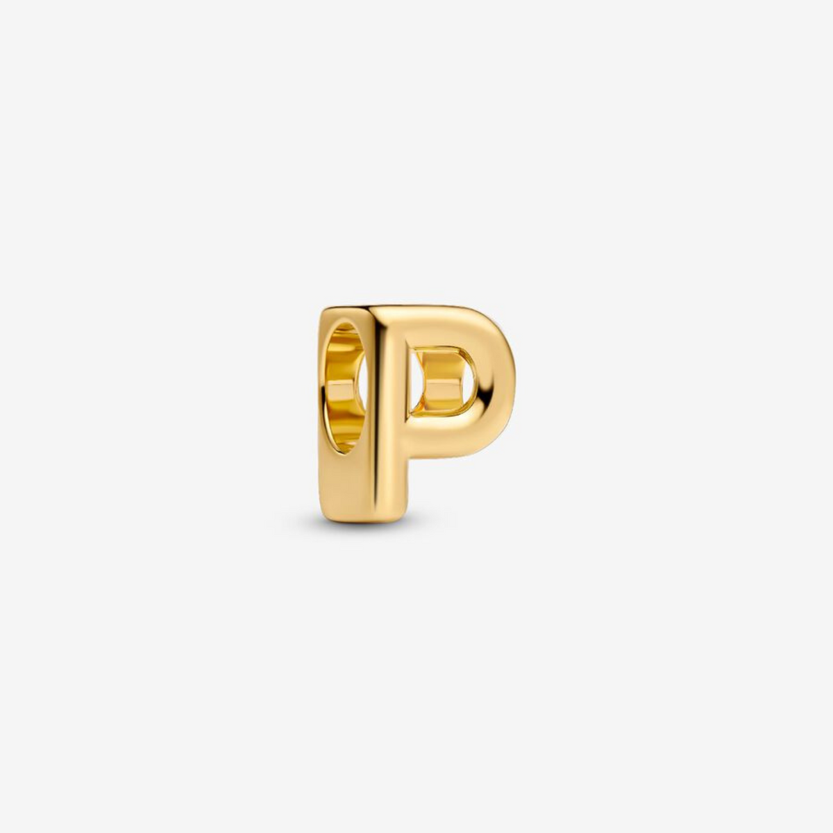Charm Buchstabe P vergoldet