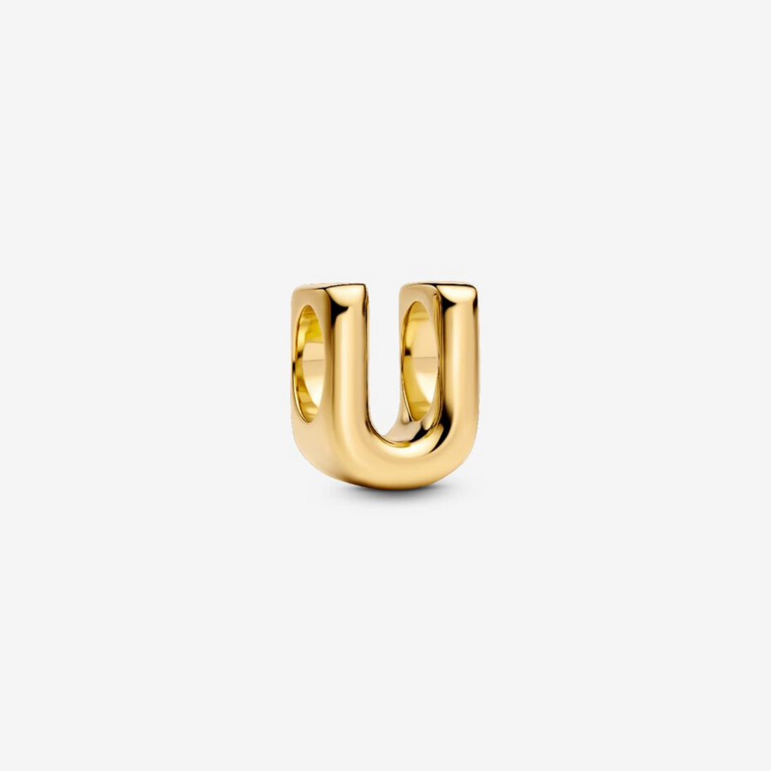 Charm Buchstabe U vergoldet