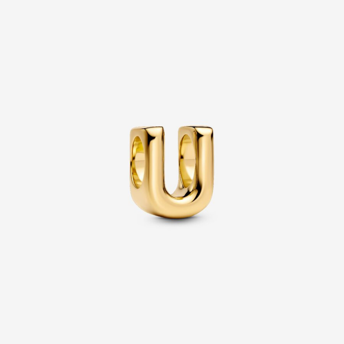 Charm Buchstabe U vergoldet