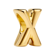 Charm Buchstabe X vergoldet