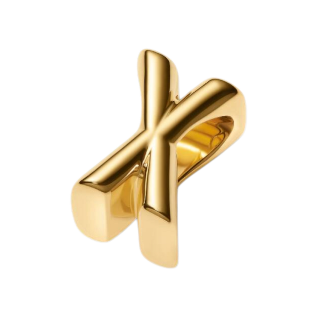 Charm Buchstabe X vergoldet