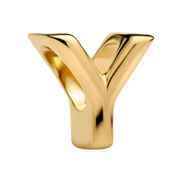 Charm Buchstabe Y vergoldet