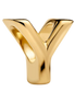 Charm Buchstabe Y vergoldet