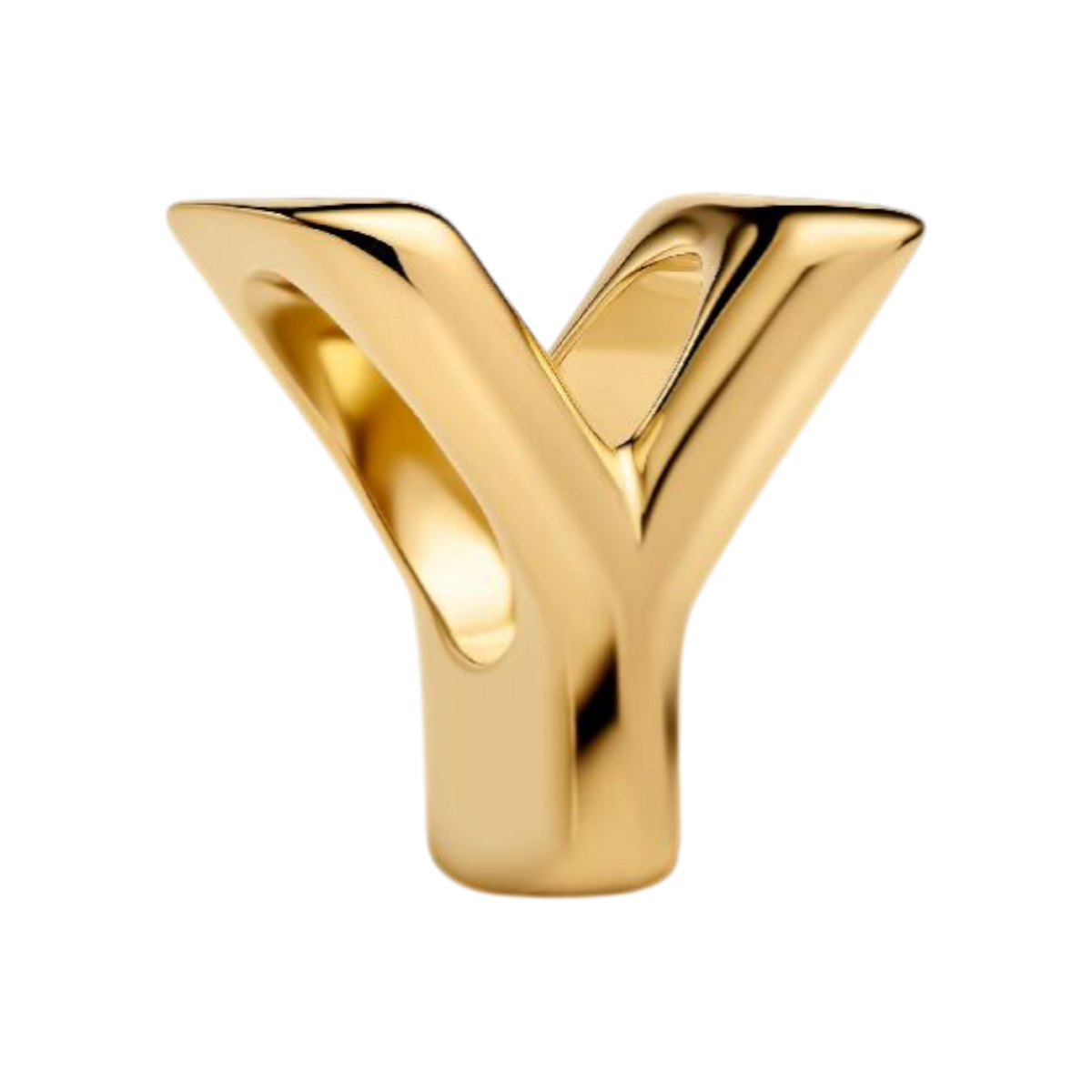Charm Buchstabe Y vergoldet