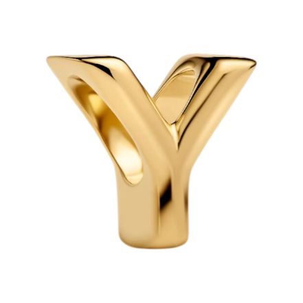 Charm Buchstabe Y vergoldet