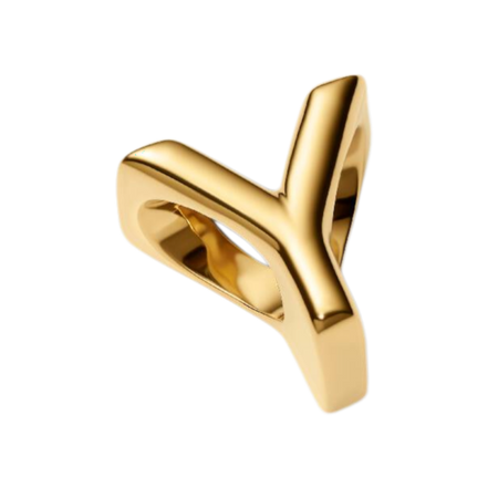 Charm Buchstabe Y vergoldet