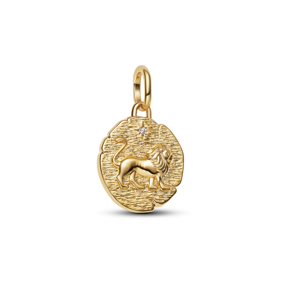 ME Charm Medallion Löwe Zirkonia vergoldet