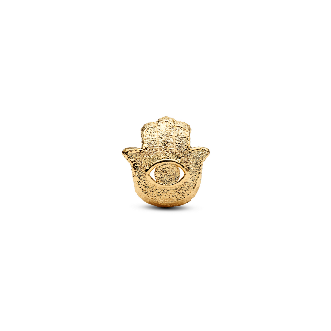 MOMENTS Charm Mini Hamsa Textur vergoldet