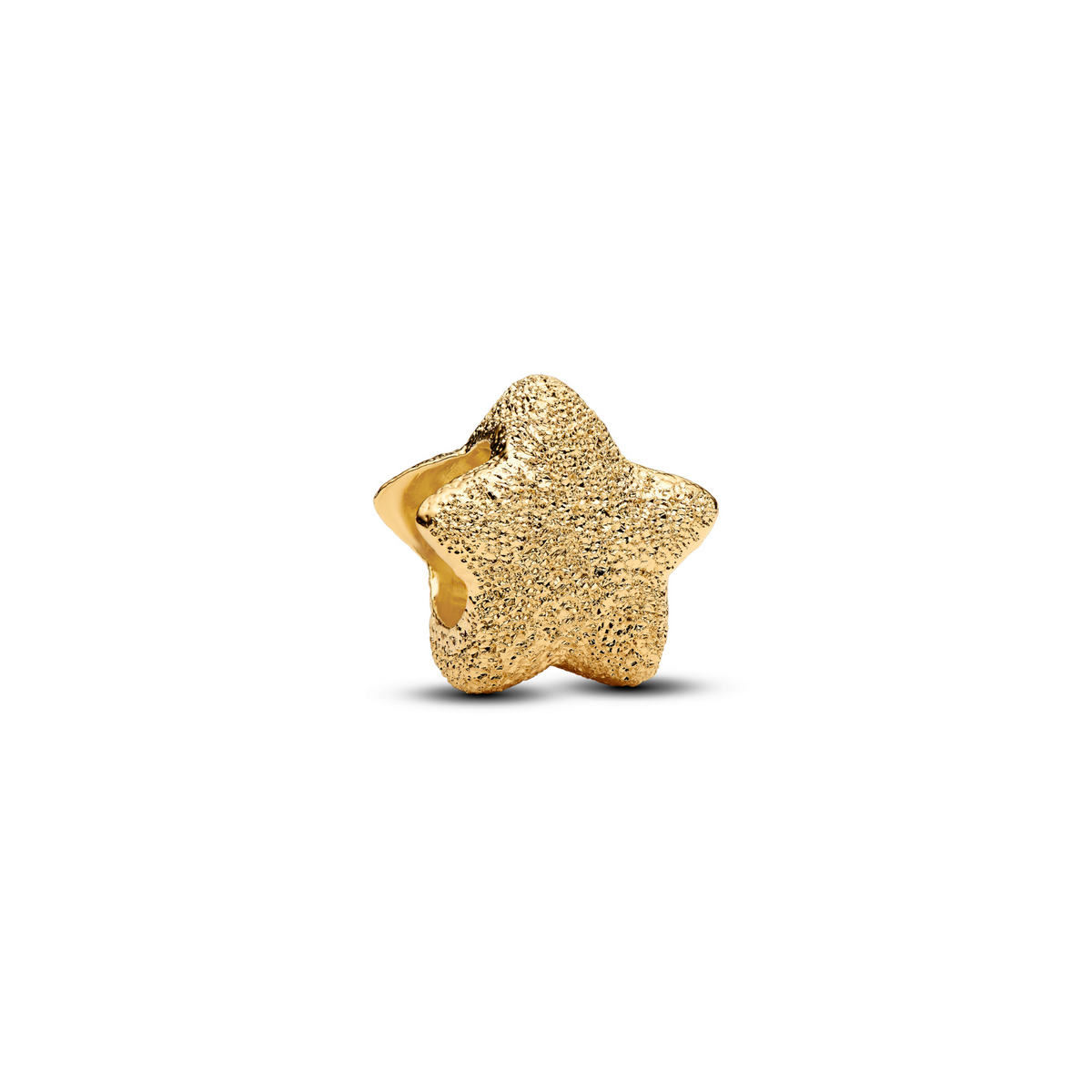 MOMENTS Charm Mini Stern Textur vergoldet