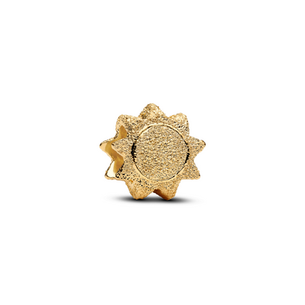 MOMENTS Charm Mini Sonne Textur vergoldet