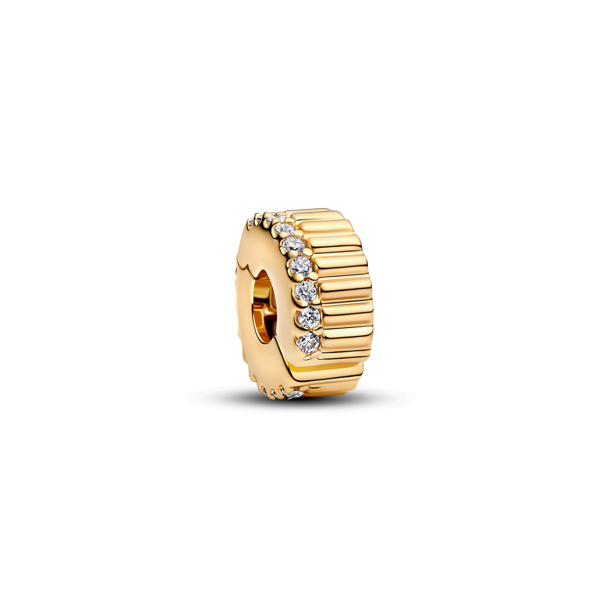 MOMENTS Charm Clip Zirkonia vergoldet